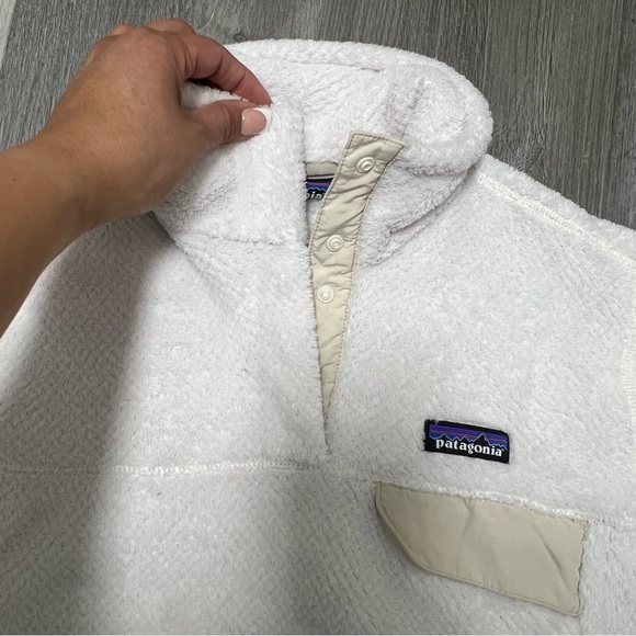 Patagonia Women’s Re-Tool Snap-T pull over/ tan& white color /Size M - Picture 9 of 14
